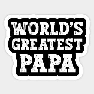 World's Greatest Papa Sticker